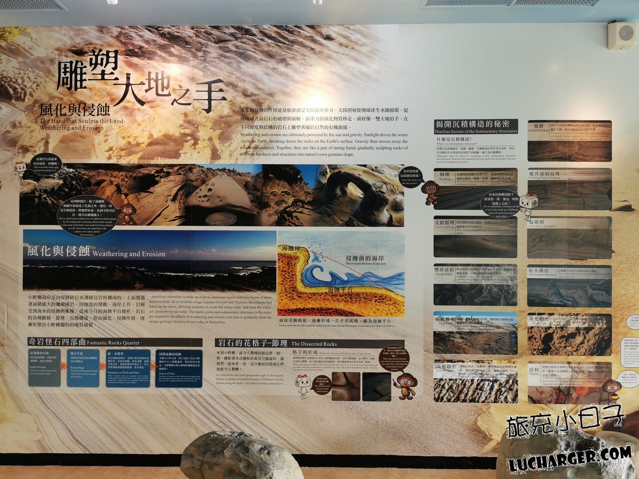 小野柳海岸岩石與海浪景觀