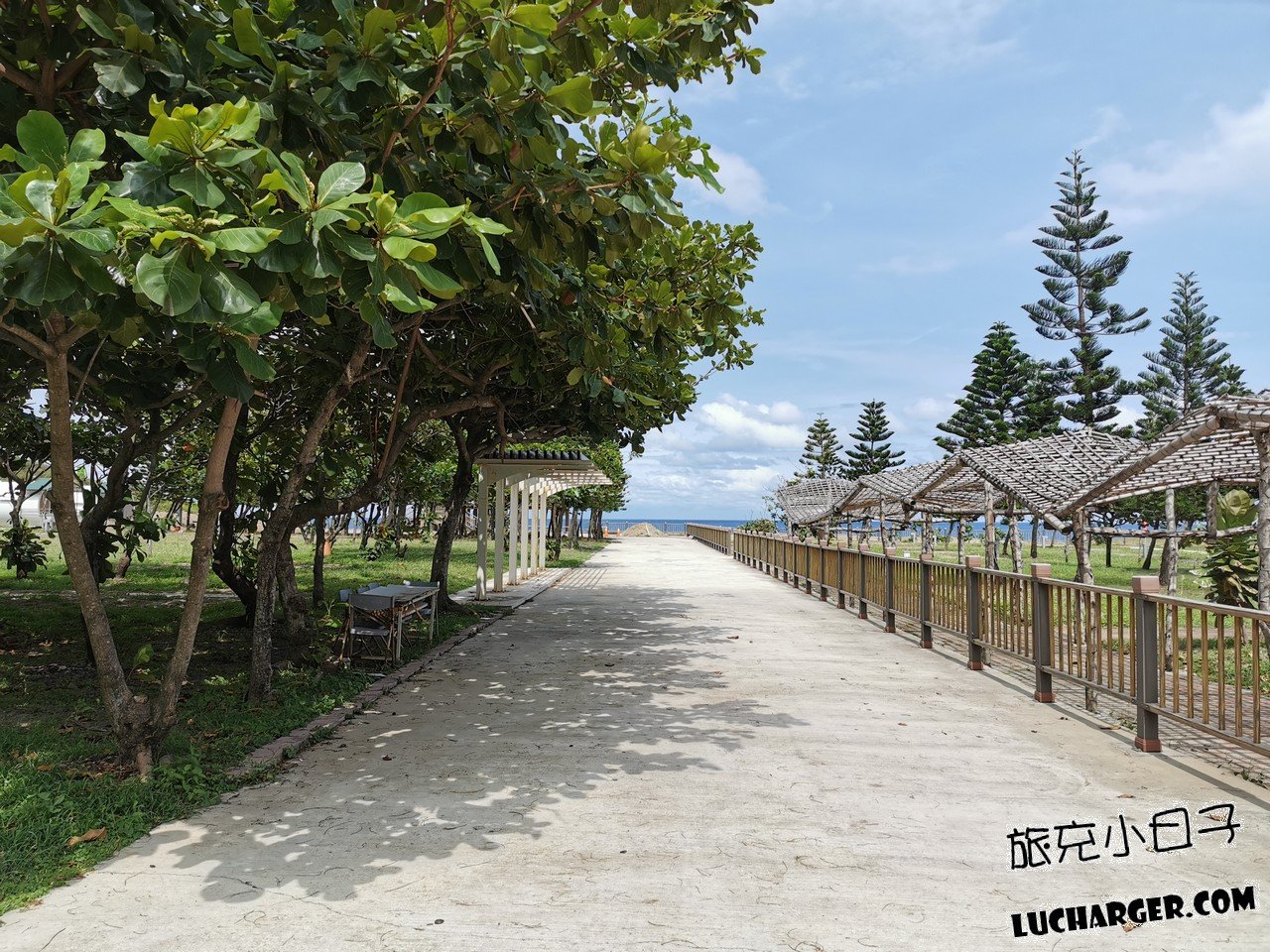 南田海岸親水公園園區入口與停留空間