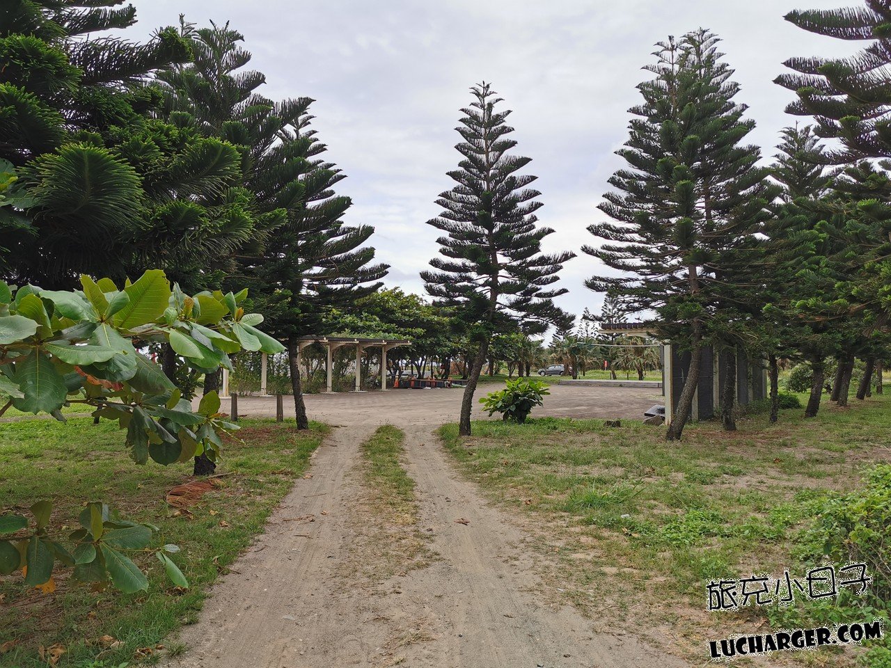 南田海岸親水公園蜿蜒小徑與綠意