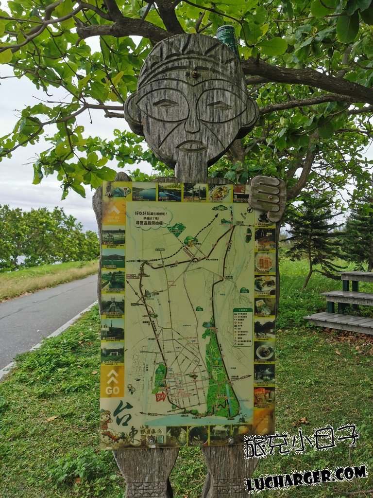 臺東森林公園直式拍攝的園區景觀