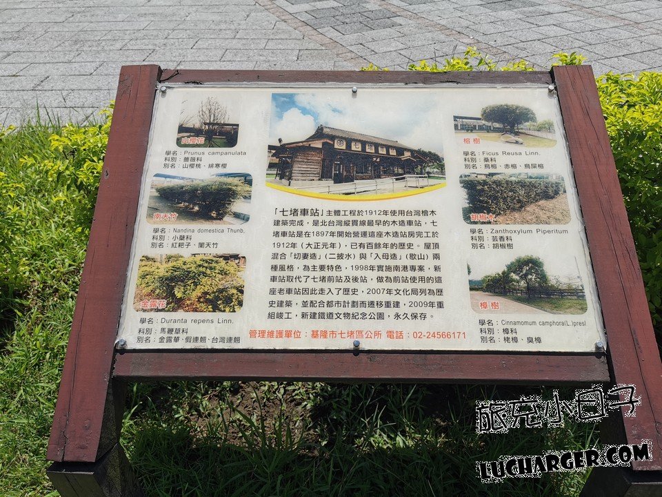 七堵鐵道紀念公園站房與七堵火車站周邊散步動線