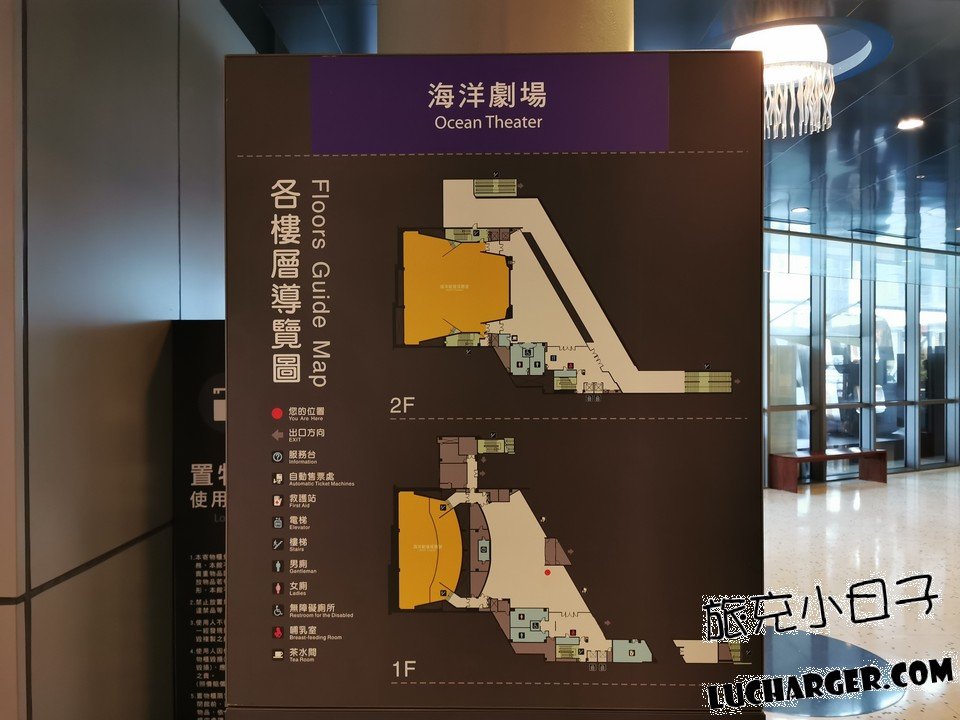 國立海洋科技博物館海洋劇場各樓層導覽圖