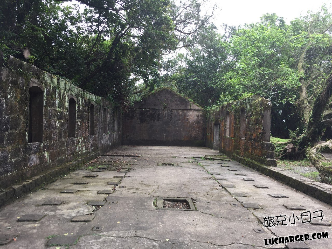 大武崙砲台高處景觀與戶外古蹟環境