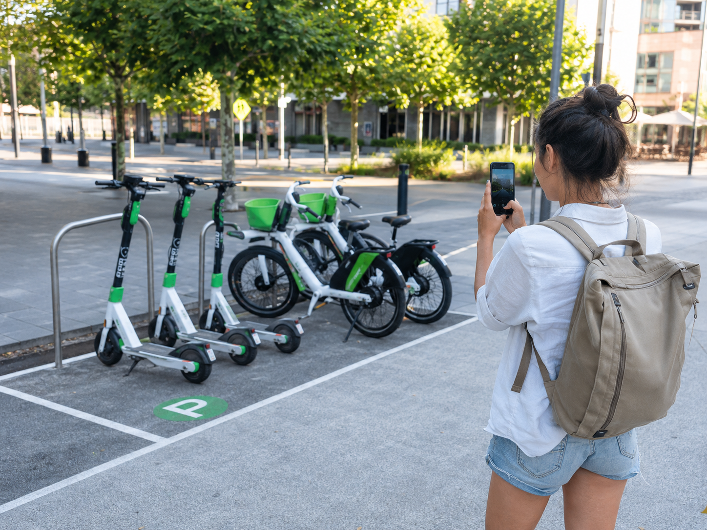 澳洲共享電動車短程移動示意圖